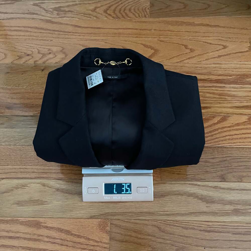 Gucci NWT Archival 2013 Black Wool Cashmere Peplum Blazer Jacket 46 IT US 10 - Picture 16 of 16